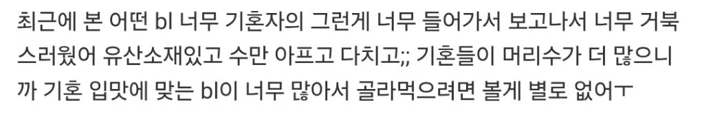 갈수록 기혼감성이 짙어지고 있다는 비엘장르 (21)