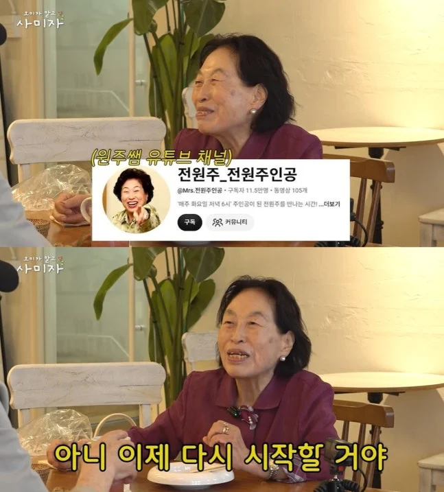 전원주 유튜브 중단 이유 "출연료 올려달라고 해서"