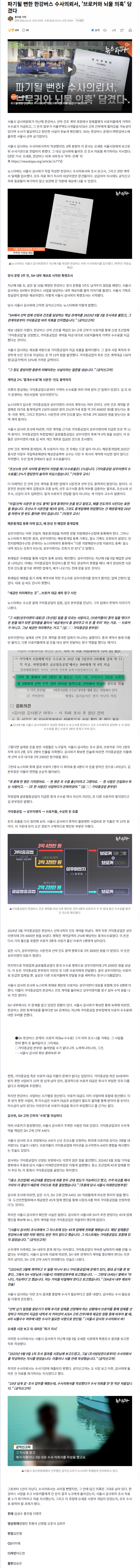 파기될 뻔한 한강버스 수사의뢰서, 브로커 의혹 담겨