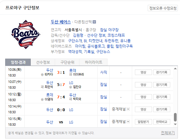 오피셜) 병신팀