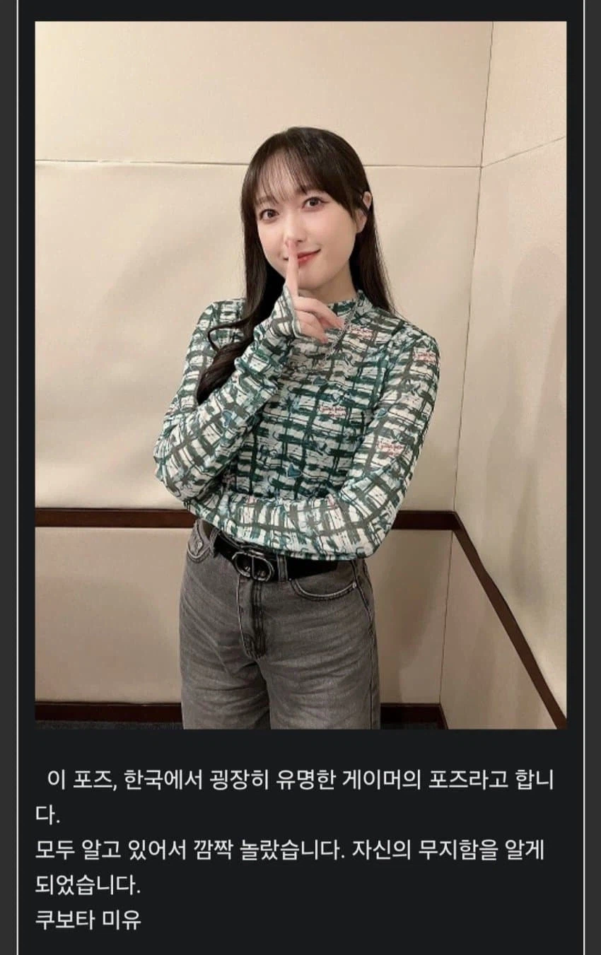 일본인 : 한국인들 이 포즈를 어떻게 다 아는거지?!