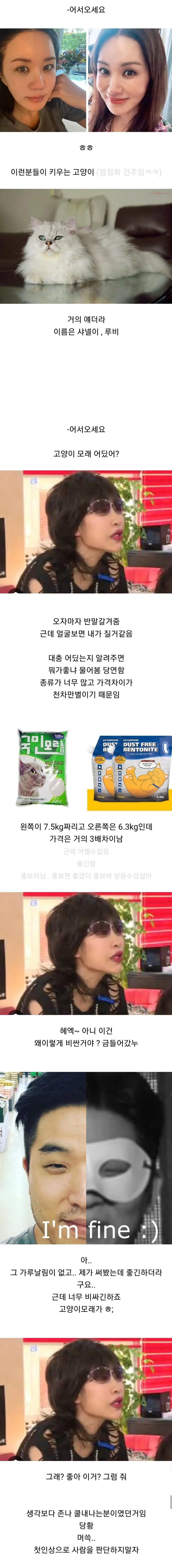 고양이 용품샵에서 일하는 직원이 말하는 손님들 관상 (2)