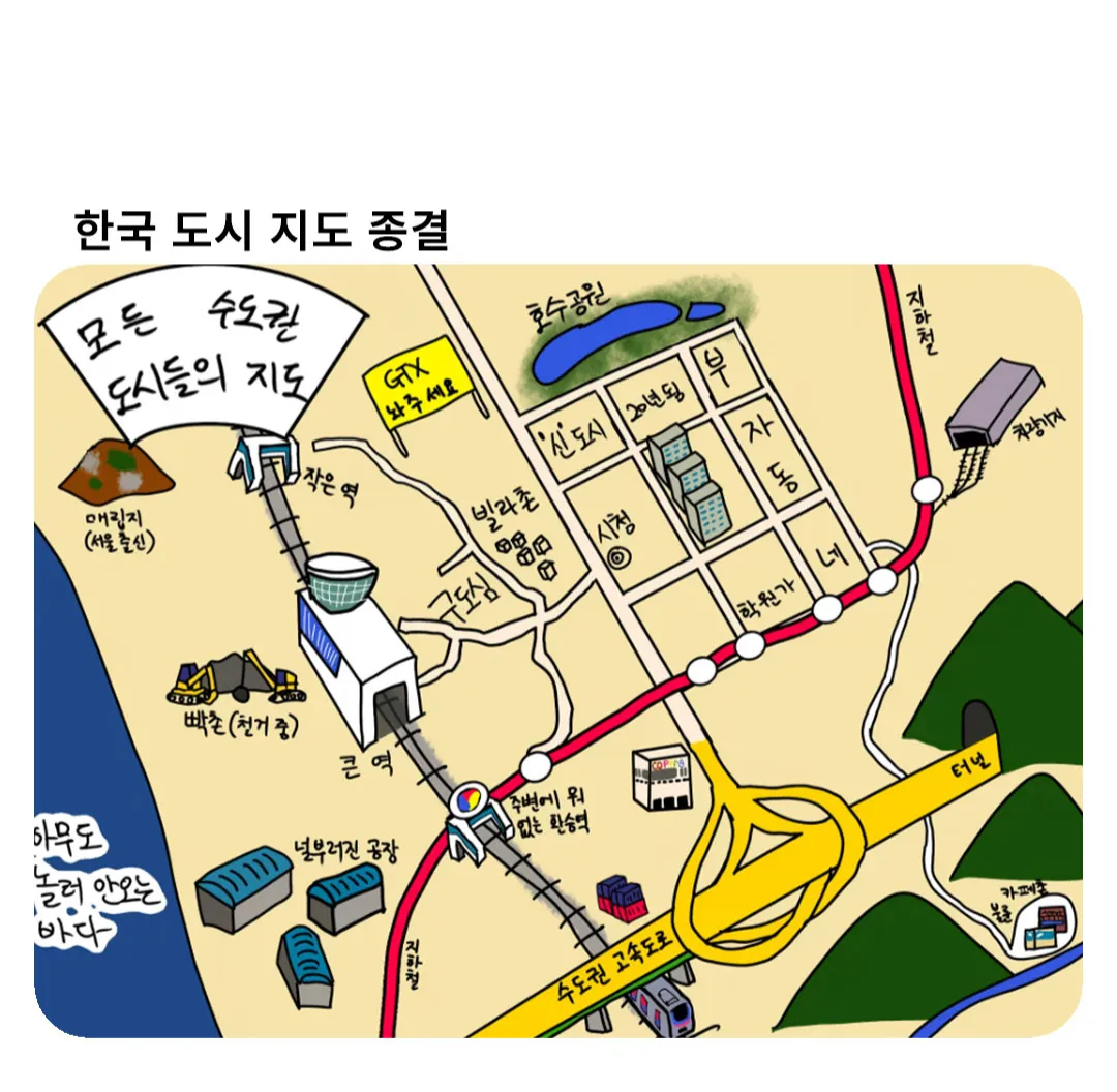 한국 도시 지도 종결