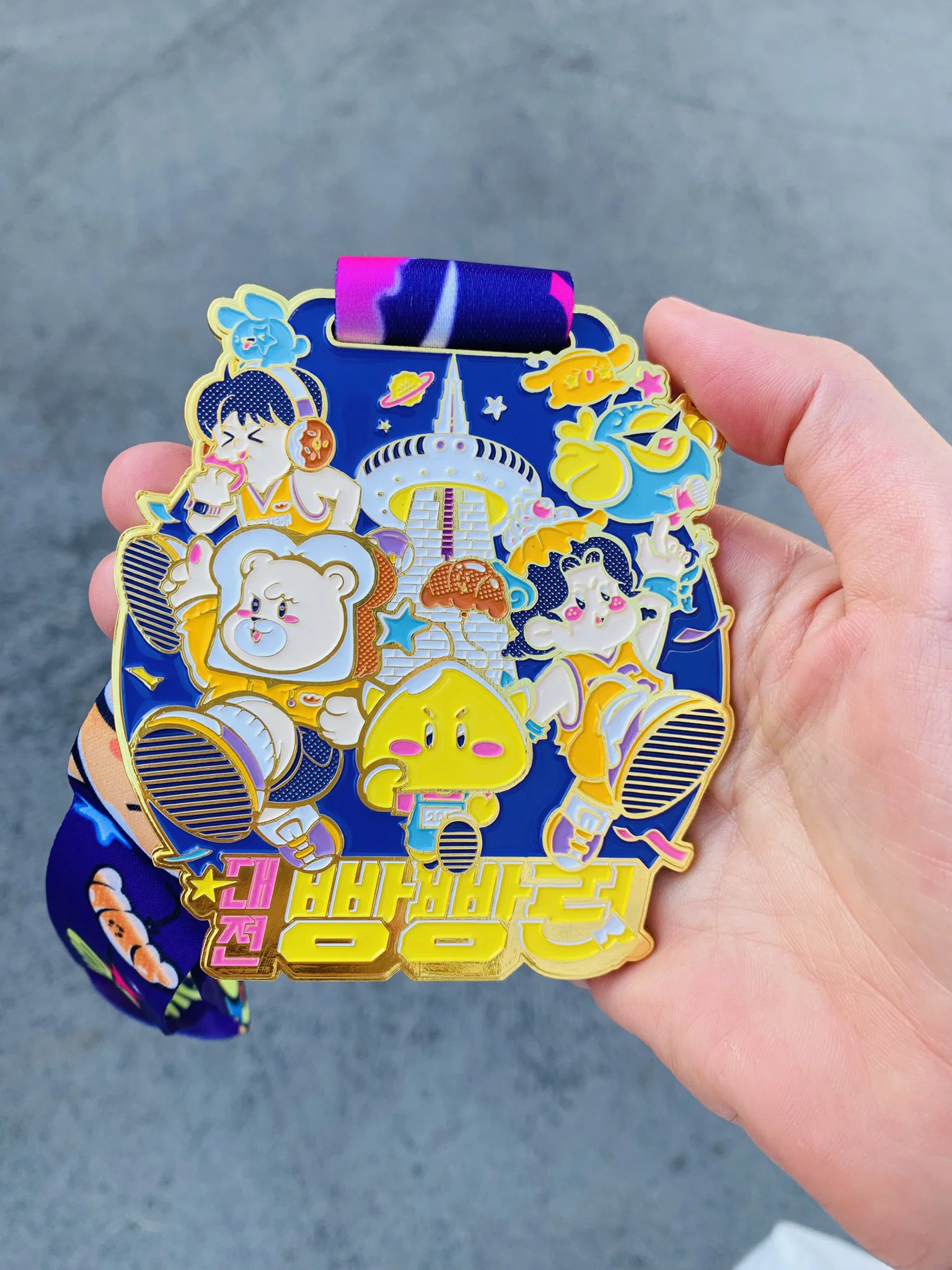 대전 빵빵런 10km 완주 메달