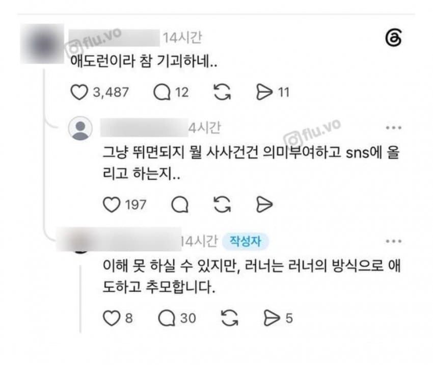 기괴하다vs뭐 어때로 갈린다는 마라톤 추모 (6)