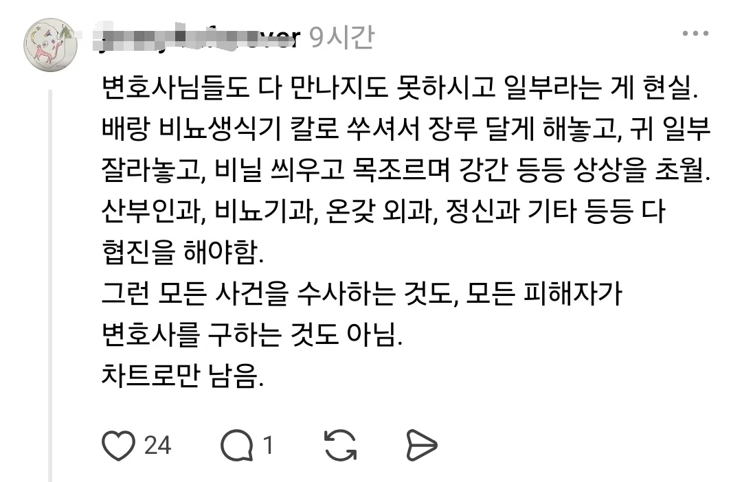 변호사: 남자 잘못 만나면 그냥 인생 종치는 정도가 아니다. 여자가 당하는 건 하도 많아서 뉴스도 안 나와 (8)