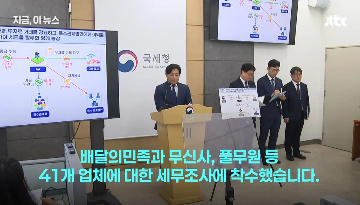 이번에 국세청이 배달의민족, 풀무원, 무신사 등의 기업에서 1조 탈세를 잡아냄 (2)