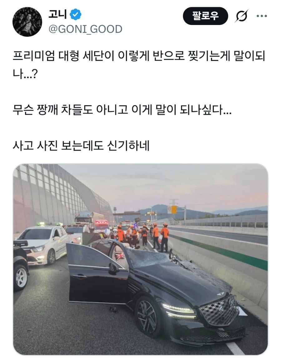 ?: 테슬라였으면 백퍼 살았음 (6)