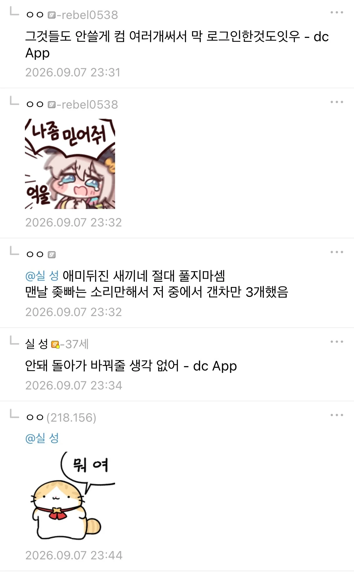중갤 완장의 무게.. (3)