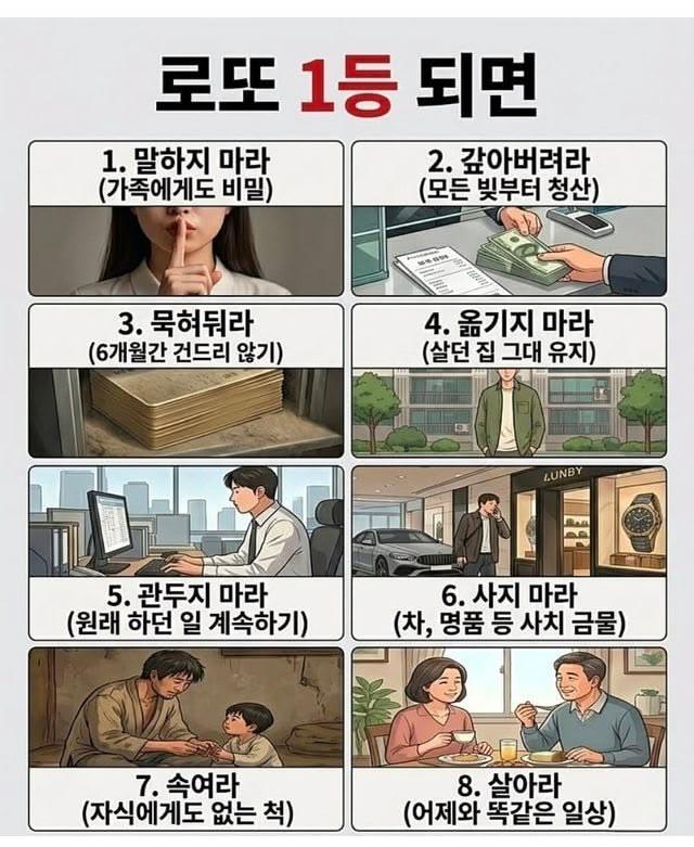 로또 1등 되면   (알리지 마세요)