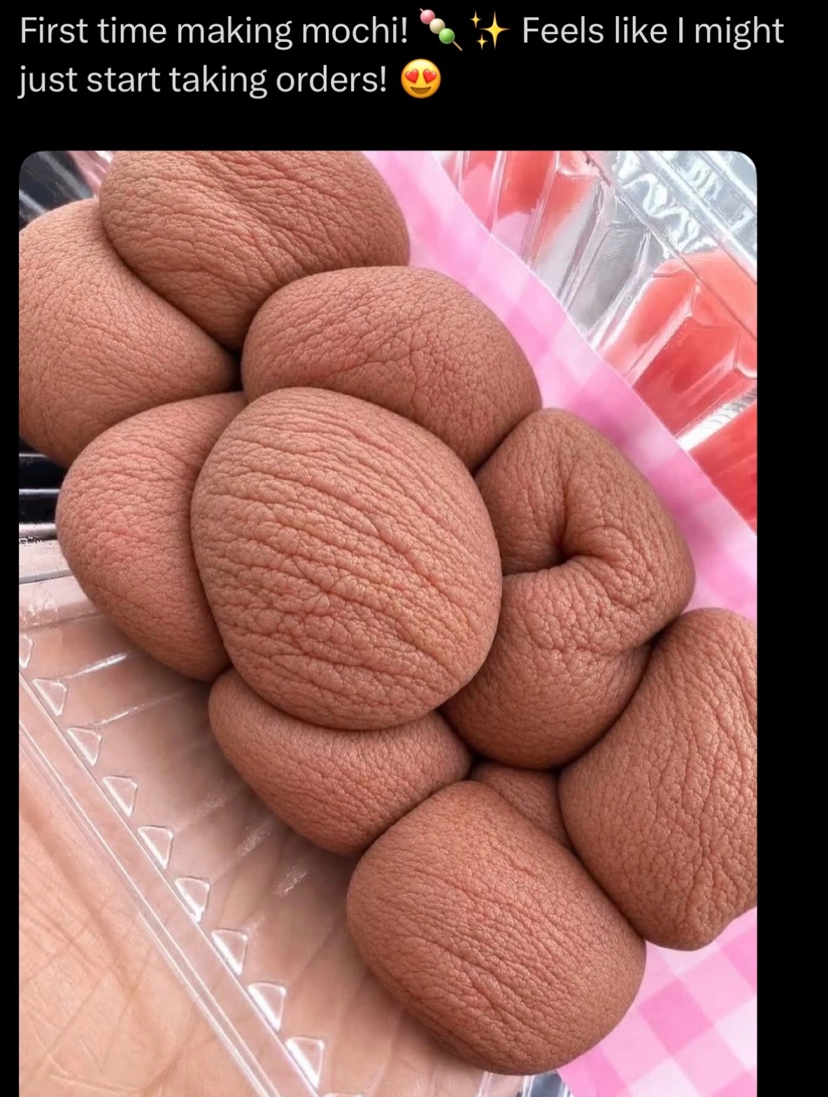 약혐)인생 처음으로 모찌를 만들어 본 트위터인