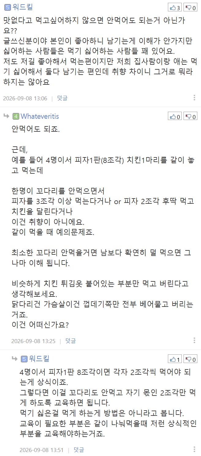 피자 꼬다리, 치킨 다리 끝 남기는 아이, 그냥 두시나요? (18)