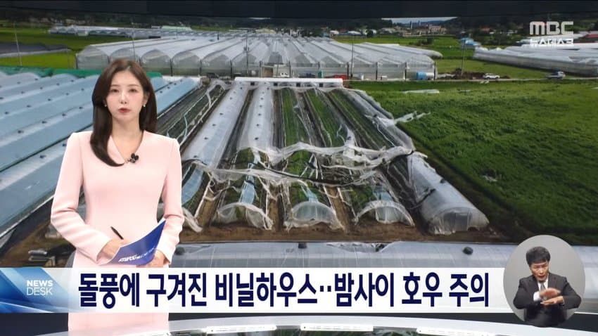 돌풍에 비닐하우스 '폭싹'‥내일 새벽 '집중호우' 2차 피해 우려