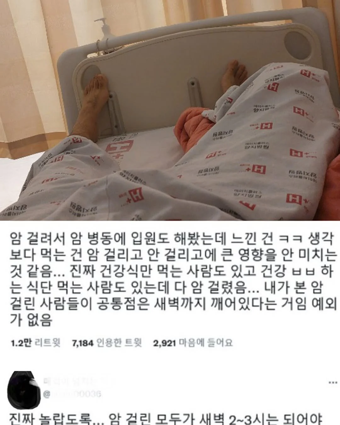 암환자가 느낀 발암 원인