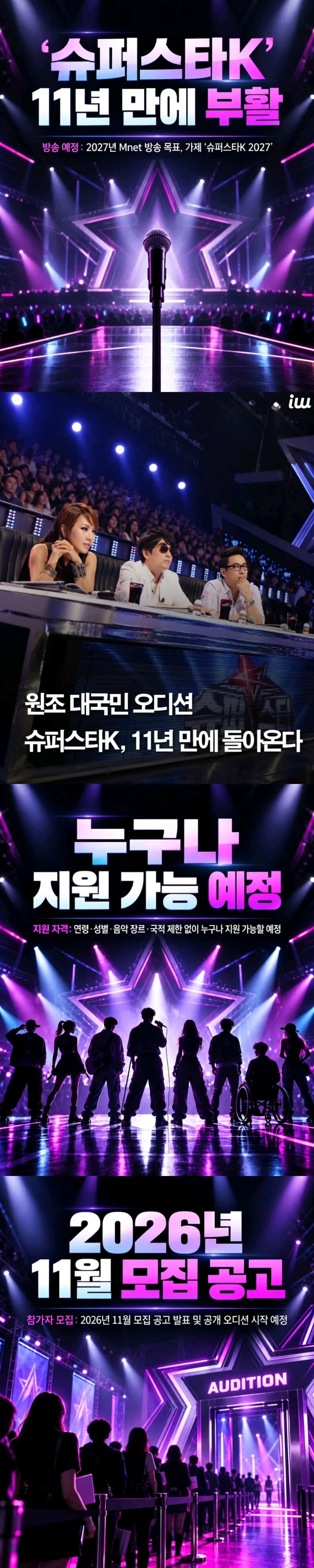 11년만에 부활하는 프로그램.Mnet