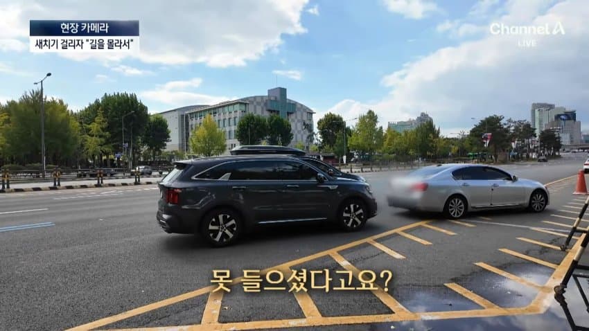 채널a) 차 머리부터 '쑥'..야구장 앞 얌체들 (17)