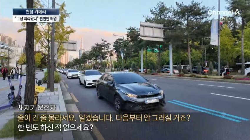 채널a) 차 머리부터 '쑥'..야구장 앞 얌체들 (39)