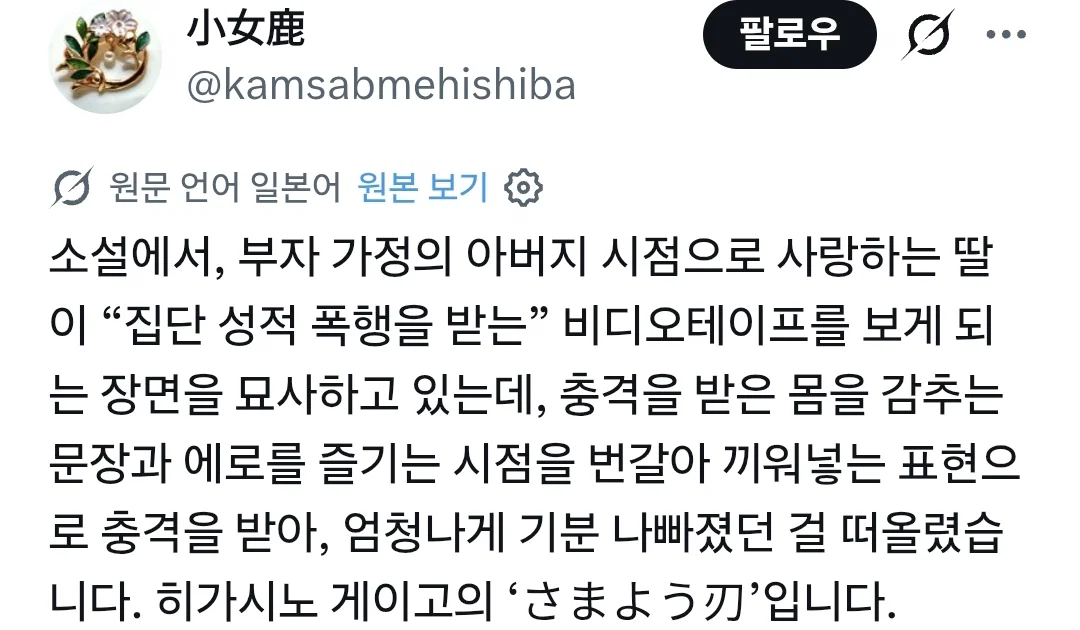 남성 작가 문학으로(n) 하나된 한중일 여자들 (9)