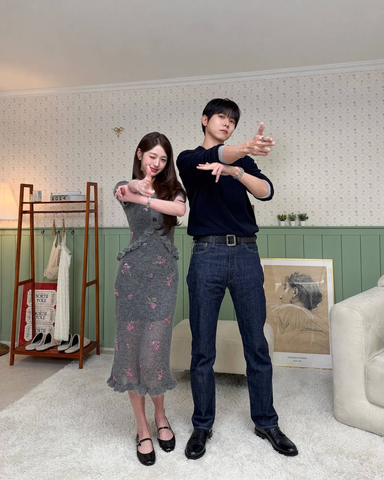 롱다리 원영이보다 머리하나 더 큰 주우재랑 투샷