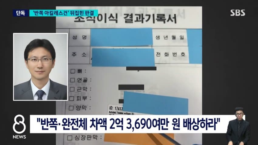 '반쪽 아킬레스' 완전체 둔갑 파동…2심 "2억3700만 원 공단에 배상 (22)