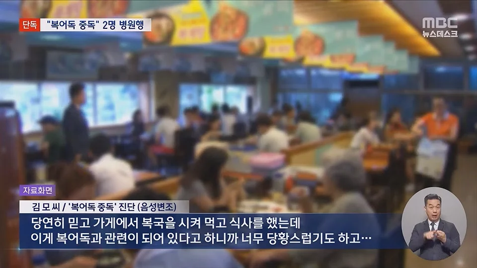[단독] 소문 난 복국집서 '복어독' 중독‥병원행 식당측 "개인의 체질문제" (11)