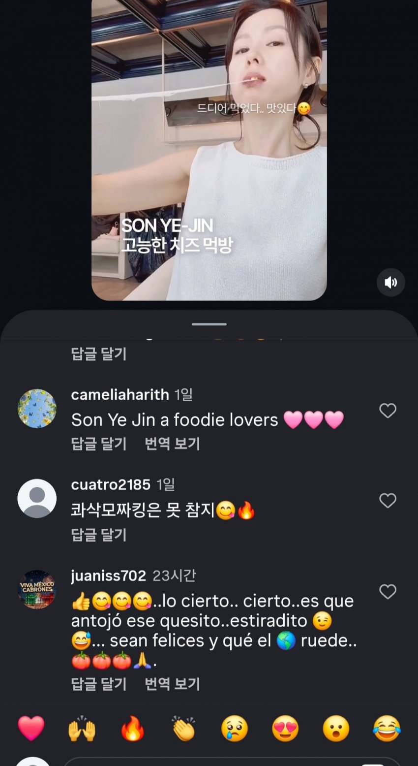 손예진 먹방에 상반된 반응 (3)