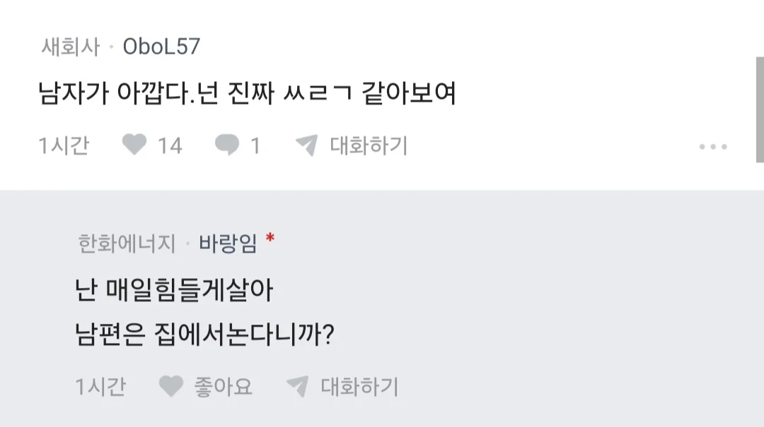전업주부 남편이 집안일 너무 쉽게 해서 짜증난다는 블라인 (2)