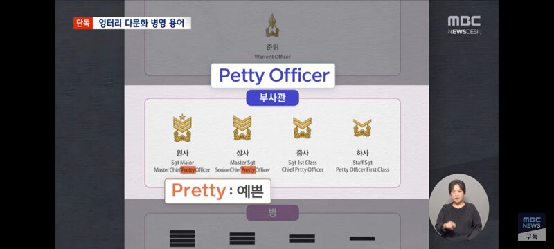 부사관이 '예쁜(Pretty)' 장교?‥외국인 '헛웃음' (4)