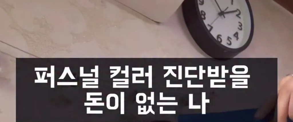 퍼스널 컬러 진단 받을 돈이 없는 나