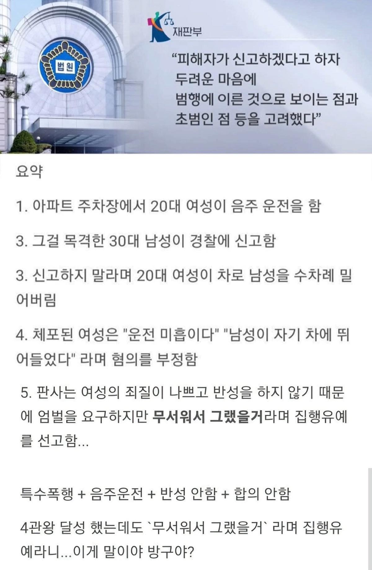 거짓말하고 사람을 수차례 차로 밀어버려도 괜찮은 이유
