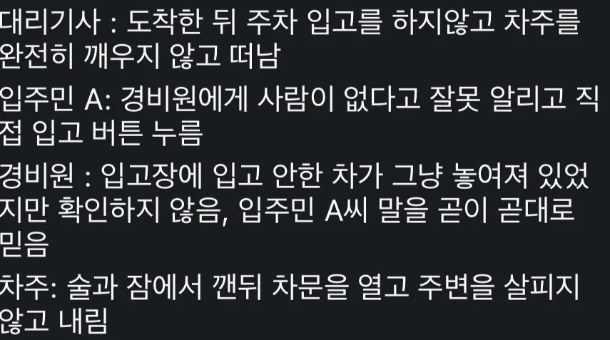 주차타워 15층에서 추락사