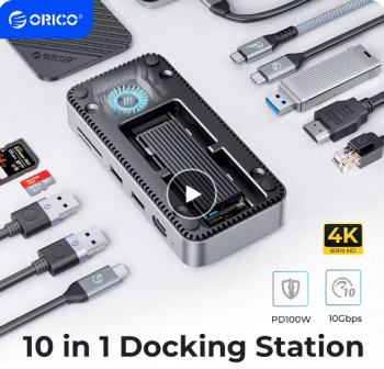 [알리] ORICO USB C 허브 M.2 NVMe 4K 60Hz DPM2P9-V1
