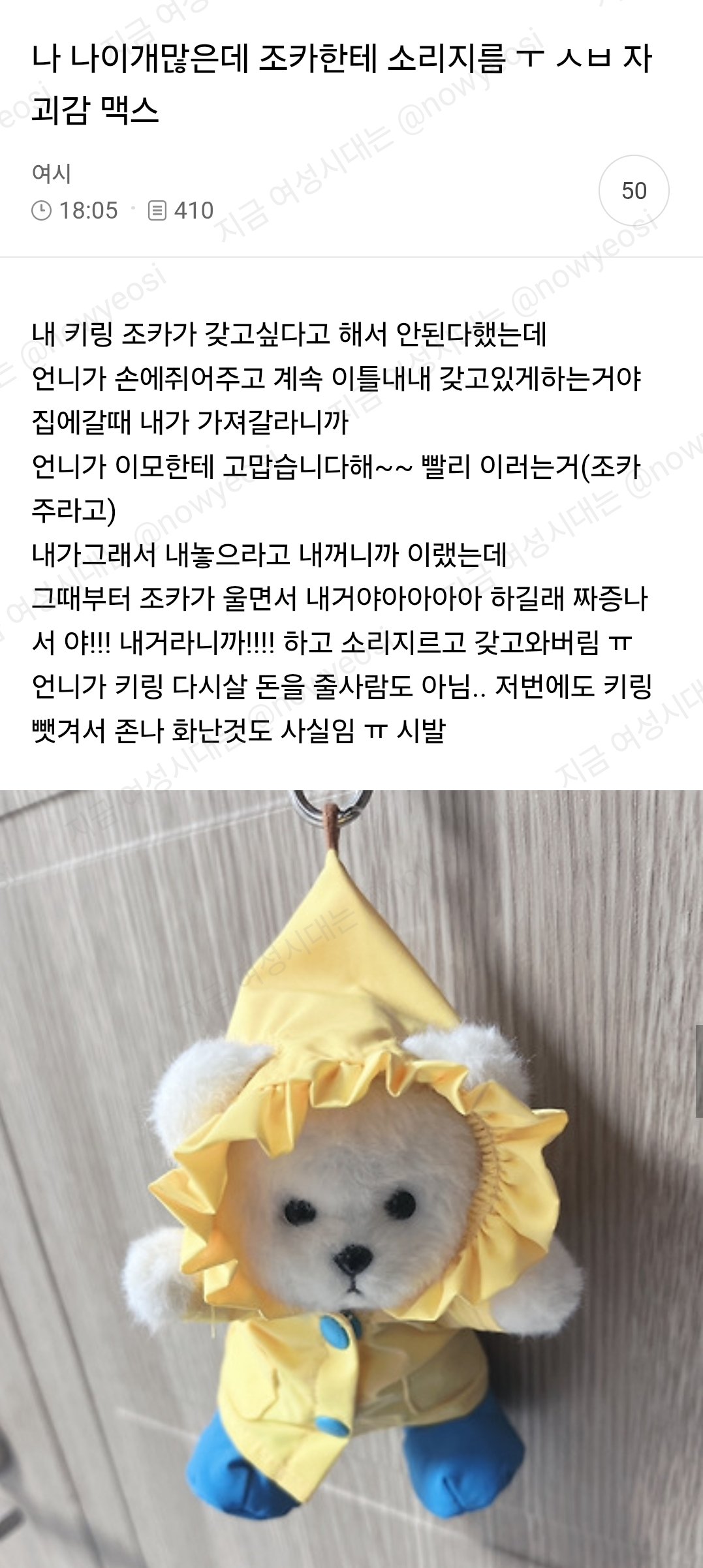 나 나이 개 많은데 조카한테 소리지름 ㅜ ㅅㅂ 자괴감 맥스
