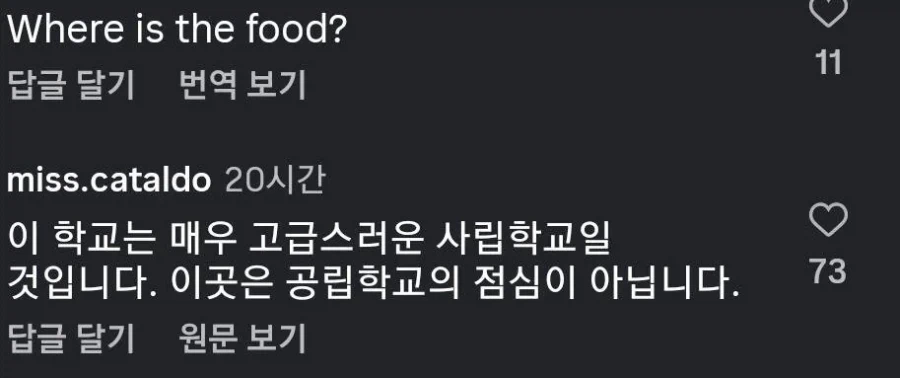좋은편에 속한다는 미국 고등학교 급식 해외 반응