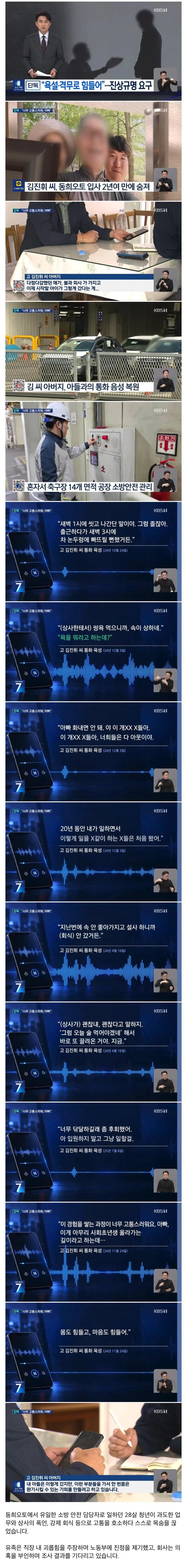 축구장 14개 공장을 혼자 관리하던 28살 청년의 비극