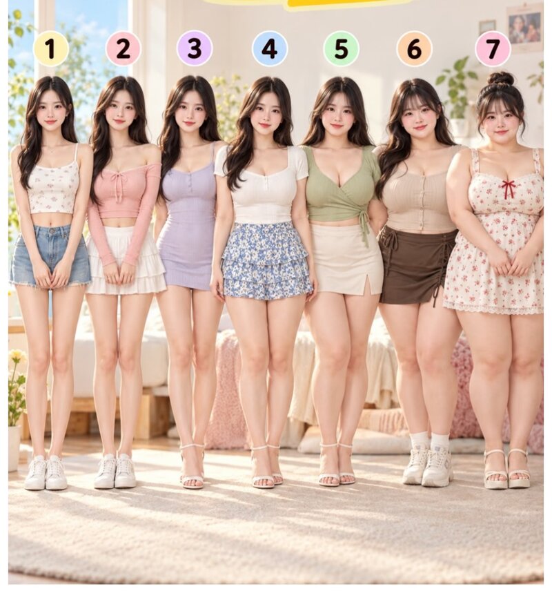 남자들이 원하는  여친 체형은?