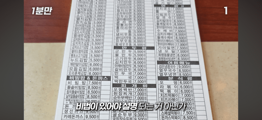 김밥천국 사장님은 메뉴를 다 외울까?. (38)