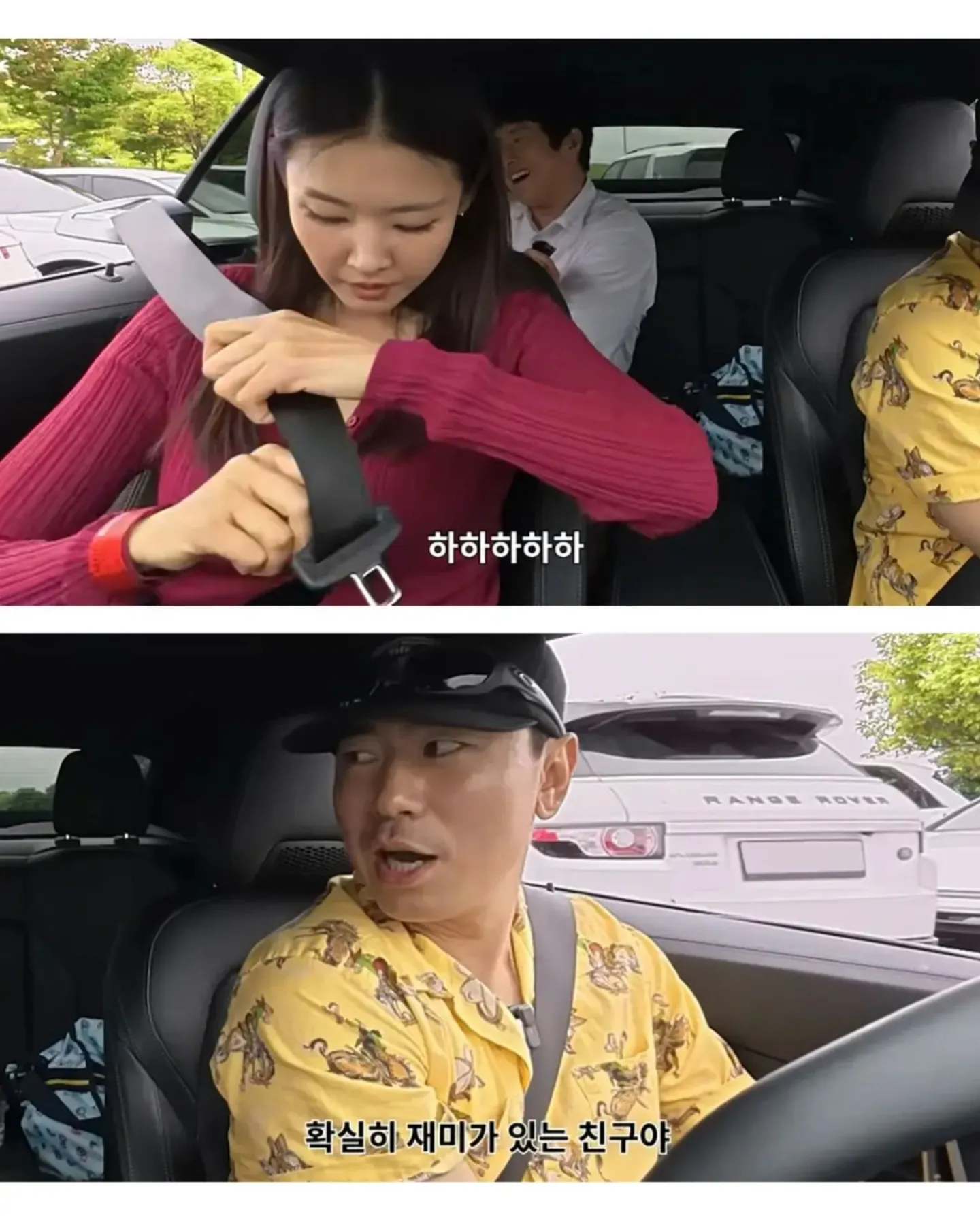 살면서 안전벨트 이렇게하는사람 처음봐