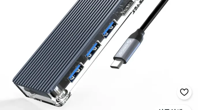 [쿠팡] 오리코 투명 알루미늄 USB 3.0 4K HDMI RJ45 허브