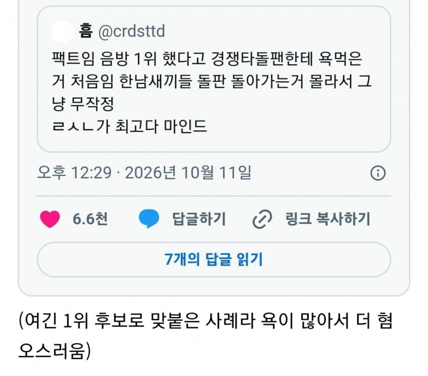 민심 돌아서게 만든 리센느 일부 팬들 댓글들 (11)