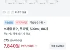 스파클 생수 500ml 80개