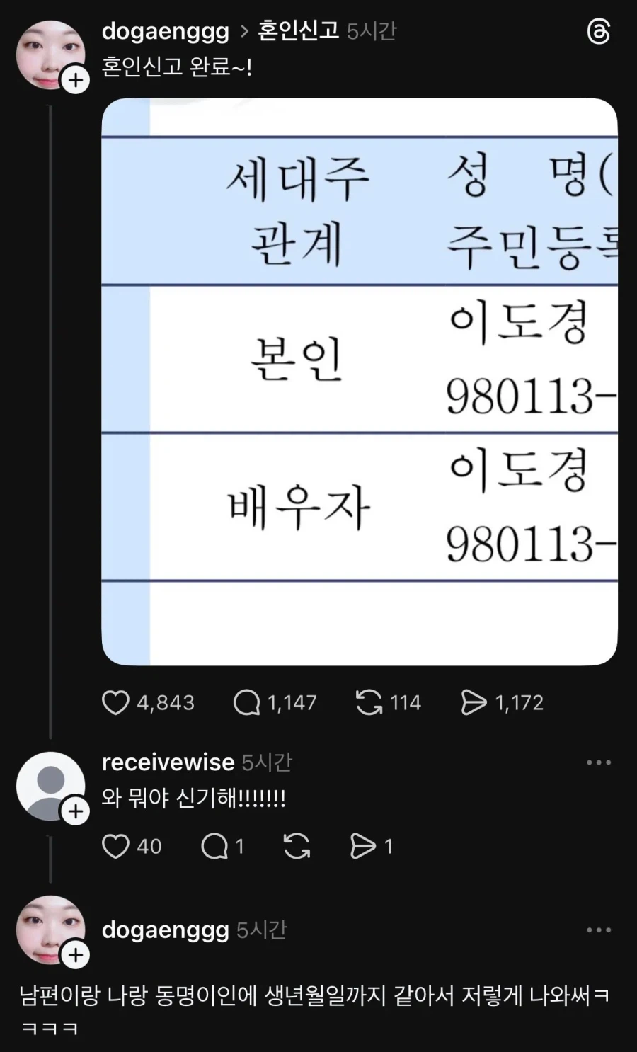 특이점이 온  신랑신부