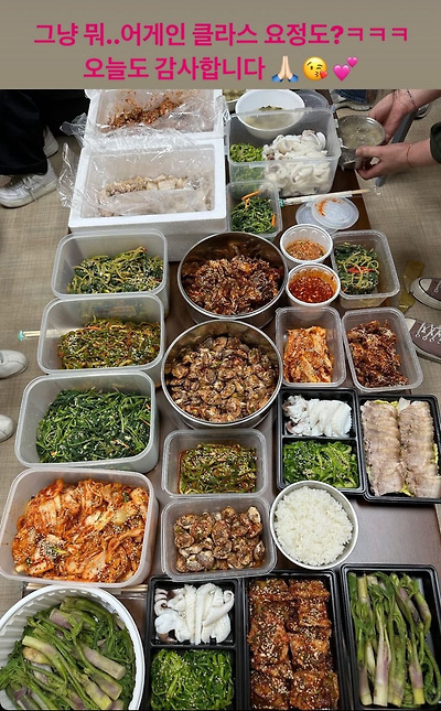 한때 논란이었던 송가인 서포트 도시락
