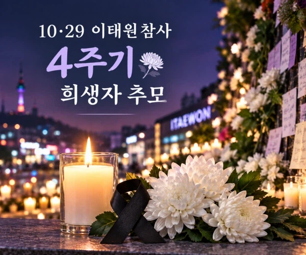 오늘 이태원 참사 4주기 입니다