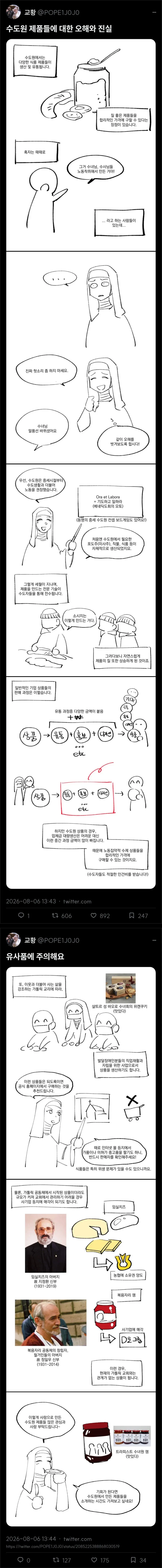 수도원 제품들에 대한 오해와 진실