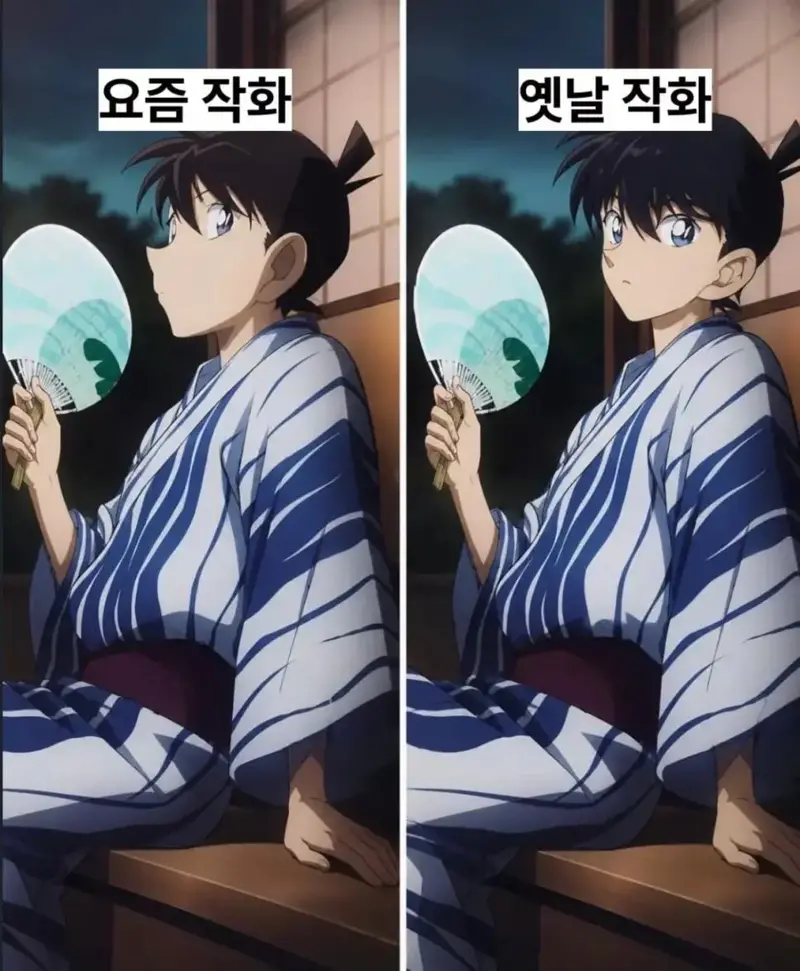 코난 요즘 작화 VS 옛날 작화 (2)