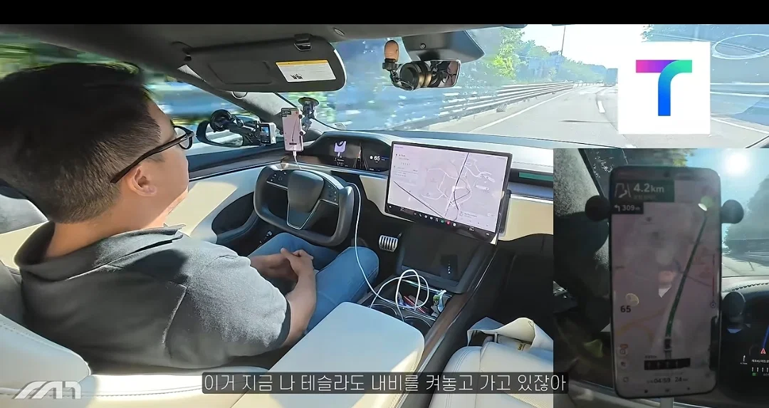 동일한 목적지 순정-티맵-네이버-카카오 주행 실험 (6)