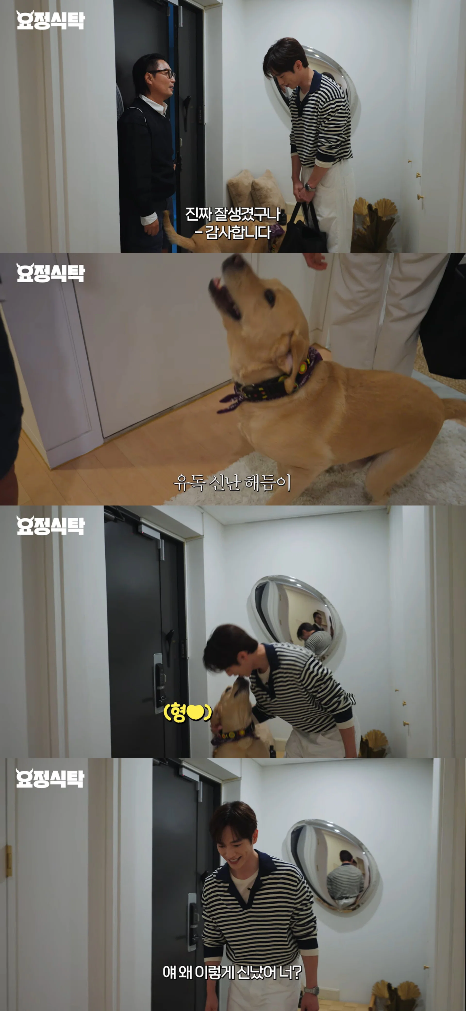 서강준 얼굴 구경(?)하는 정재형