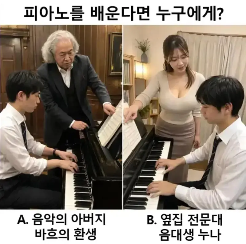 피아노를 배운다면 누구에게? (2)
