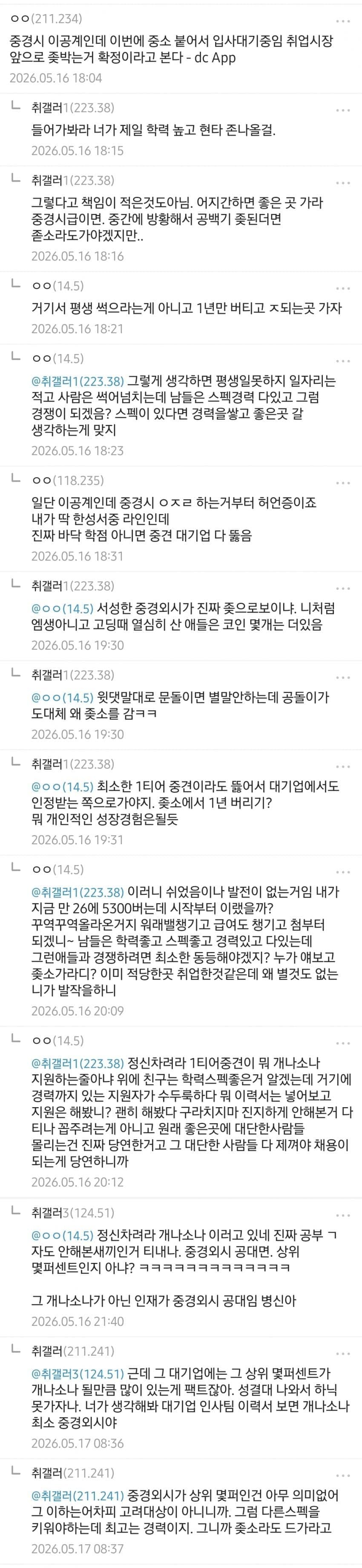쉬었음 청년은 눈 낮춰서 중소기업 생산직 취업하라는 디시인 (3)